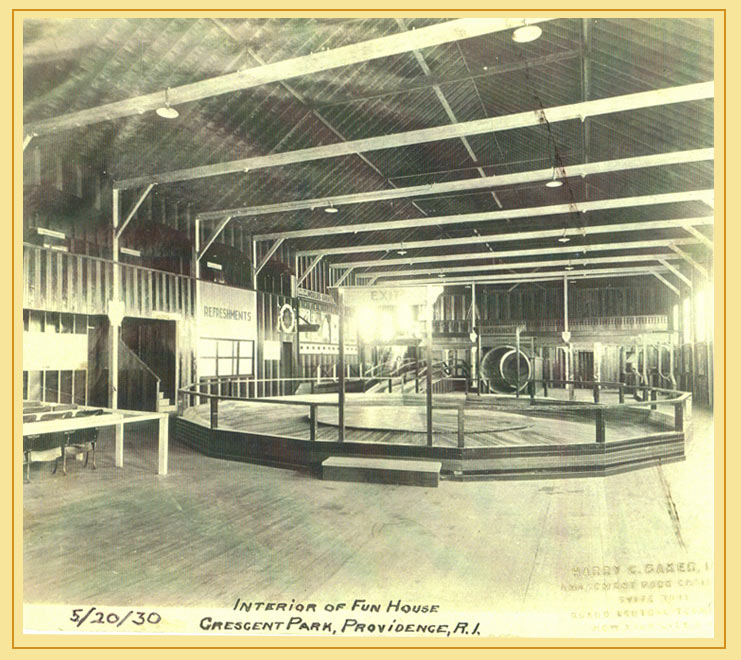 Funhouse interior Harry Baker Crescent Park